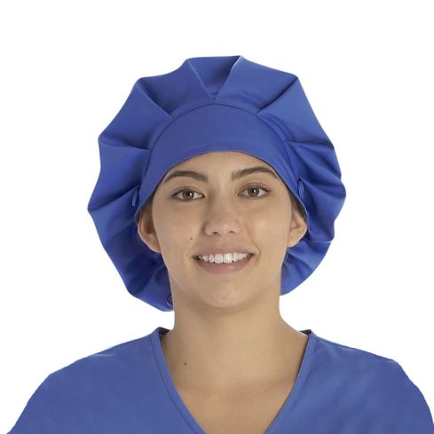 Elastic Bouffant Scrub Cap with Buttons