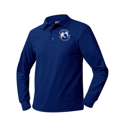 Embroidered Long Sleeve Jersey Polo