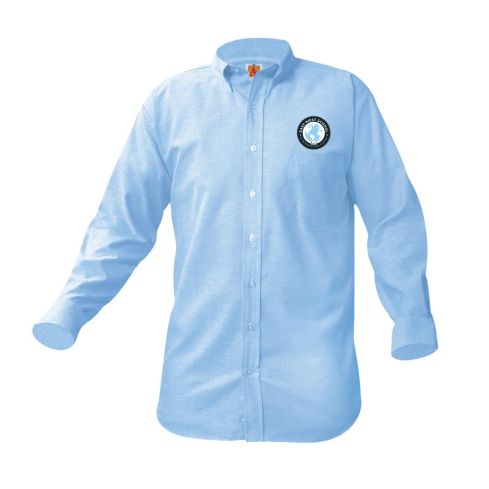 Embroidered Long Sleeve Oxford Shirt