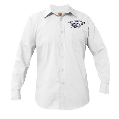 Embroidered Long Sleeve Oxford Shirt