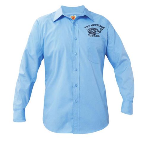 Embroidered Long Sleeve Oxford Shirt