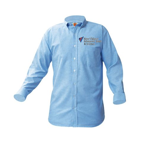 Embroidered  Long Sleeve Oxford Shirt