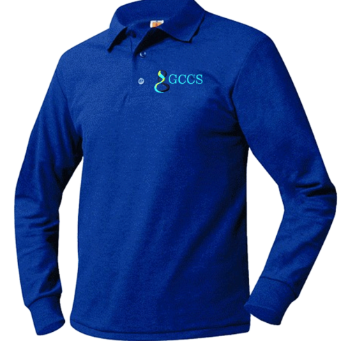 Embroidered Long Sleeve Pique Polo (1st - 5th Grade)