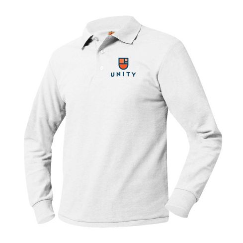 Embroidered Long Sleeve Pique Polo