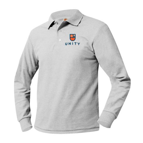 Embroidered Long Sleeve Pique Polo
