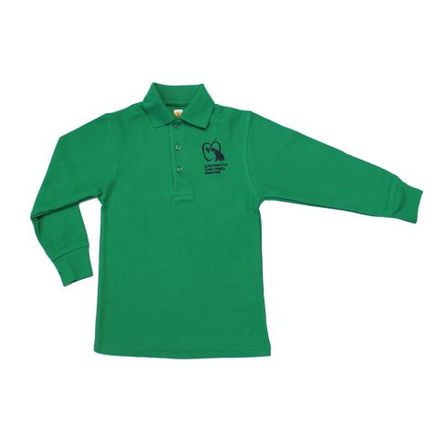 Embroidered Long Sleeve Polo