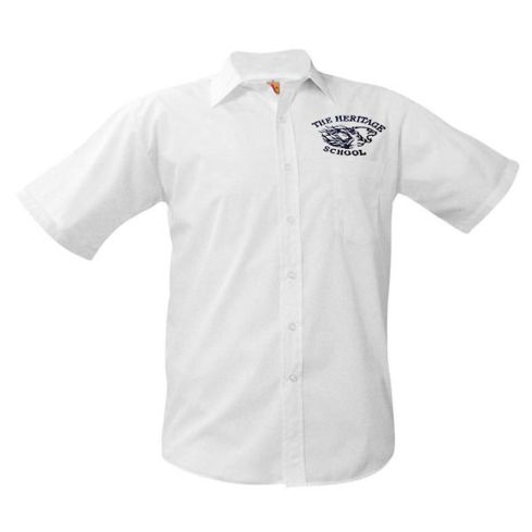 Embroidered Short Sleeve Oxford Shirt