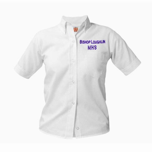 Embroidered Short Sleeve Oxford Shirt