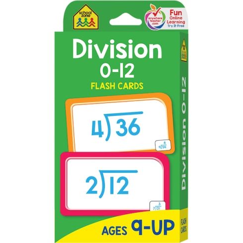 Flash Cards-Division 0-12