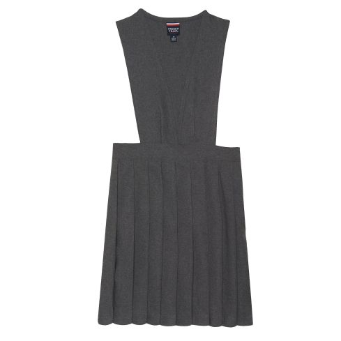 French Toast Girls V-Neck Wide Strap Jumper With Pleats