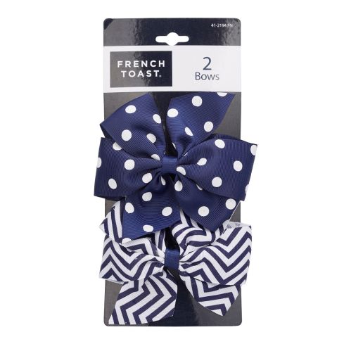 French Toast Hair Bows 2 Pack