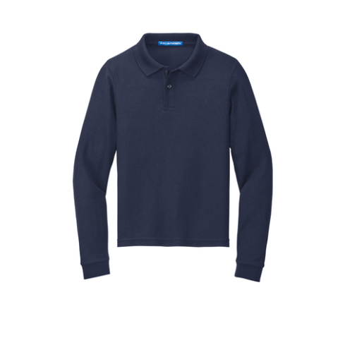 Port Authority® Y500 Youth Silk Touch™ Long Sleeve Polo