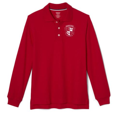 Preinted French Toast Unisex Long Sleeve Pique Polo