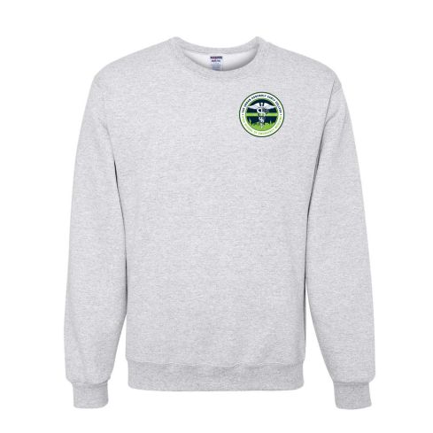 Printed Ash 8 oz. NuBlend Fleece Crew Sweatshirt