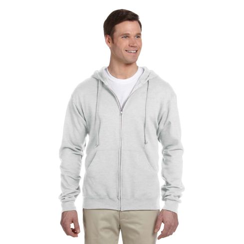 Printed Ash 8 oz. NuBlend Fleece Full-Zip Hood Sweatshirt