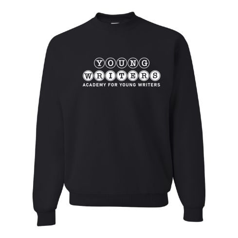 Printed Black 8 oz. NuBlend Fleece Crew Sweatshirt