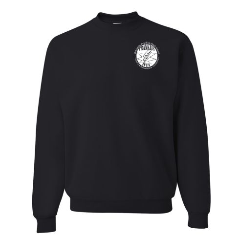 Printed Black 8 oz. NuBlend Fleece Crew Sweatshirt