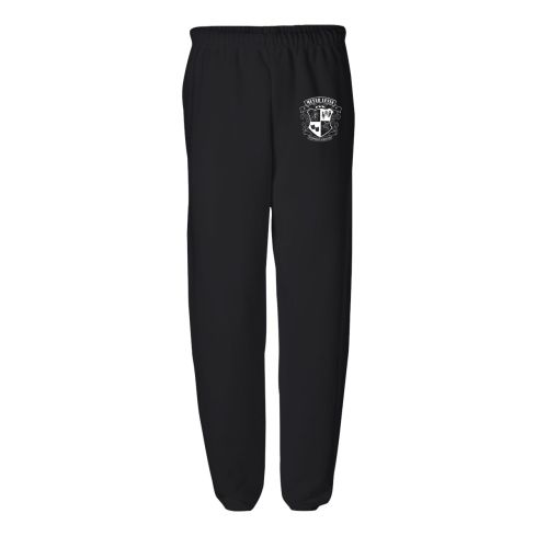 Printed Black 8 oz NuBlend Fleece Sweatpants