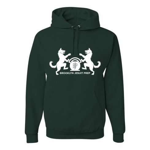 Printed Forest 8 oz. NuBlend Fleece Pullover Hood Sweatshirt