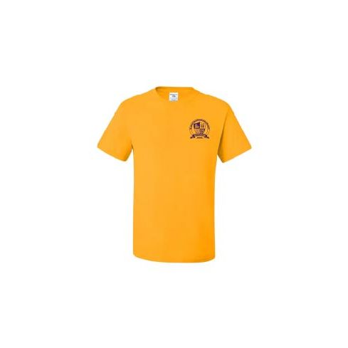 Printed Gold Short Sleeves 5.6 Oz. Dri-Power Active T-Shirt