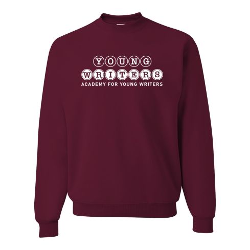 Printed Maroon 8 oz. NuBlend Fleece Crew Sweatshirt
