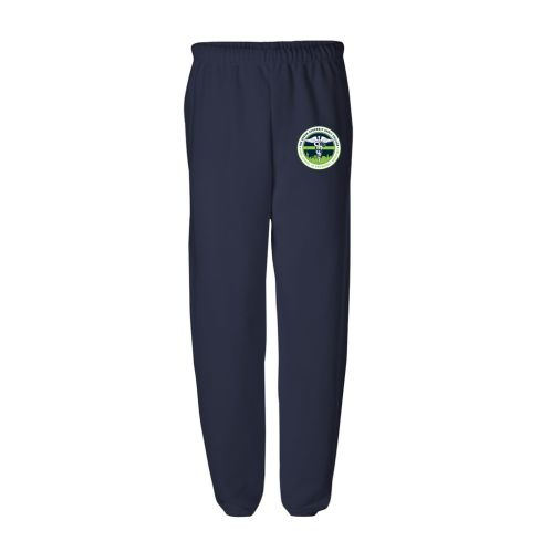 Printed Navy 8 oz. NuBlend Fleece Sweatpants