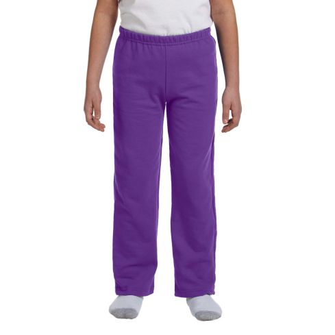 Printed Ob Purple Heavy Blend 8 oz Open-Bottom Sweatpants