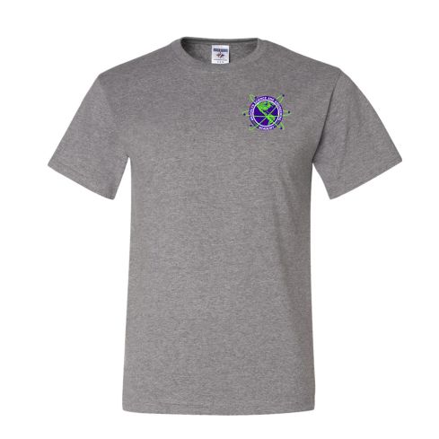Printed Oxford Short Sleeves 5.6 Oz. Dri-Power Active T-Shirt (7 Grade)