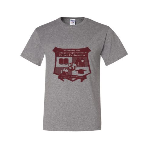 Printed Oxford Short Sleeves 5.6 Oz. Dri-Power Active T-Shirt