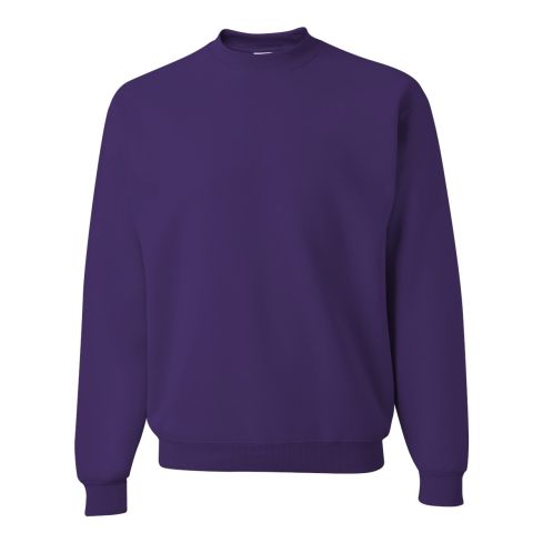Printed Purple 8 oz. NuBlend Fleece Crew Sweatshirt