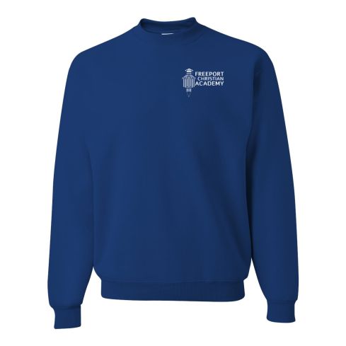 Printed Royal 8 oz. NuBlend Fleece Crew Sweatshirt (Prek Only)