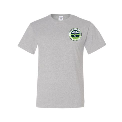 Printed Short Sleeves Ash T-Shirt