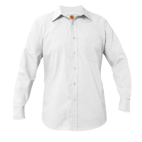 School Uniform Boys Long Sleeve Broadcloth Shirt