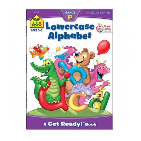 School Zone Lowercase Alphabet Preschool Workbook