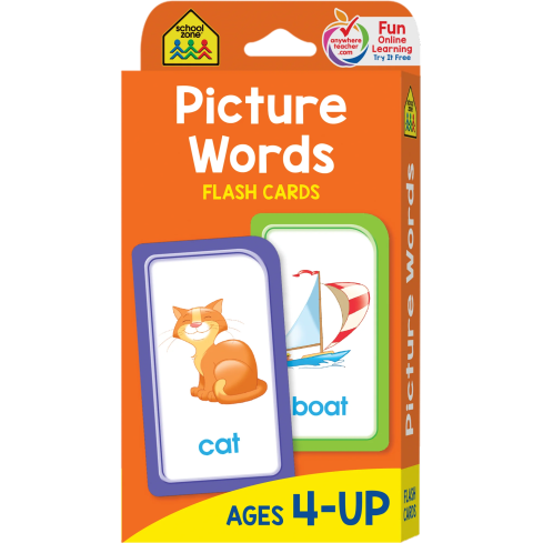 School Zone Picture Words Flash Cards