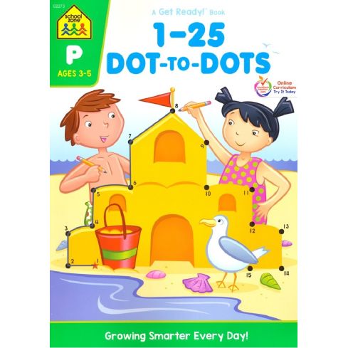 School Zone Publishing 1-25 Dot-To-Dots Workbook