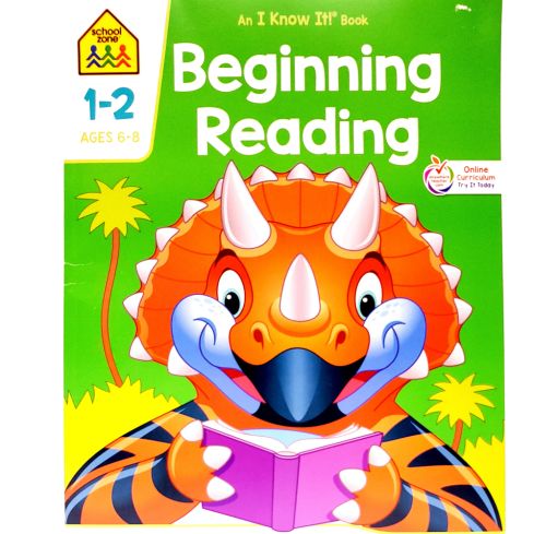 School Zone Publishing Beginning Reading 1-2 Workbook