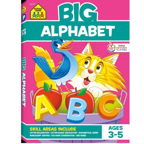 School Zone Publishing Big Alphabet Preschool Workbook