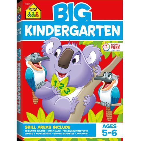 School Zone Publishing Big Kindergarten Workbook