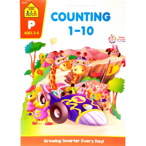 School Zone Publishing Counting 1-10 Workbook