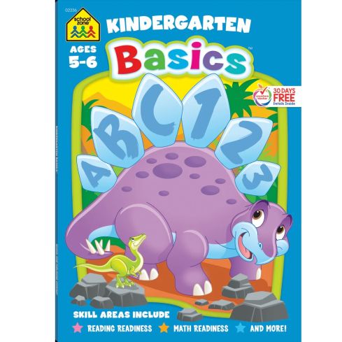 School Zone Publishing Kindergarten Basics Workbook (64 Pages)