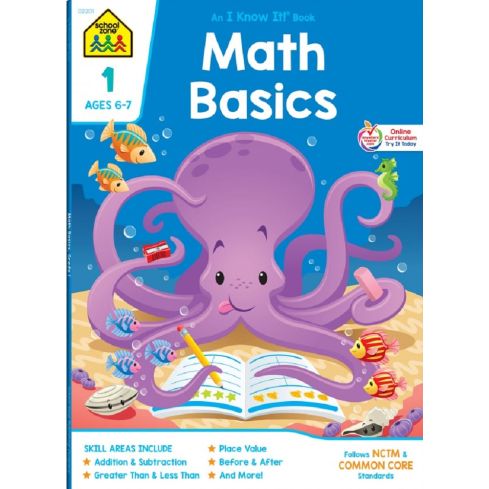 School Zone Publishing Math Basics 1 Workbook