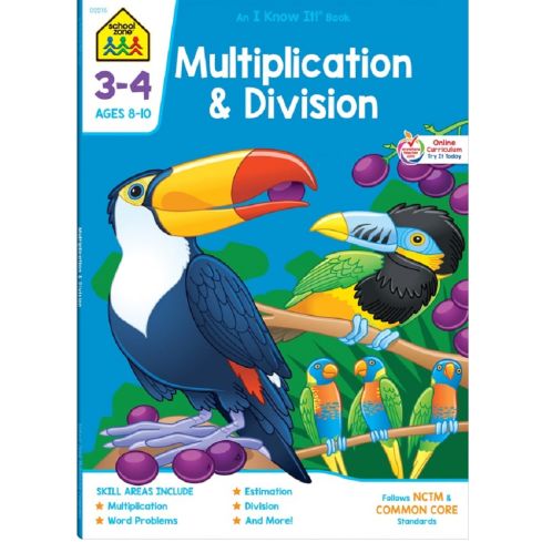 School Zone Publishing Multiplication & Division Workbook