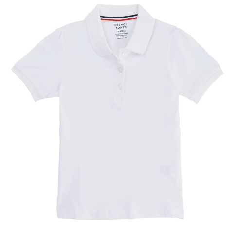 French Toast Girls Short Sleeve Stretch Piqué Polo