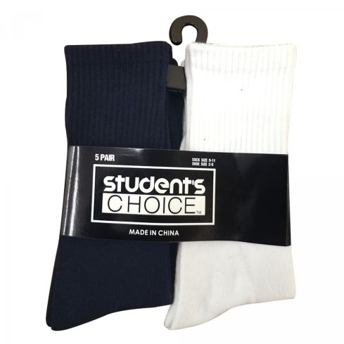 Students Choice Boys Crew Socks (5-Pack)