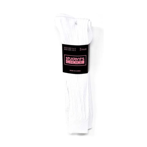 Students Choice Girls Nylon Cable Socks (3 Pair)