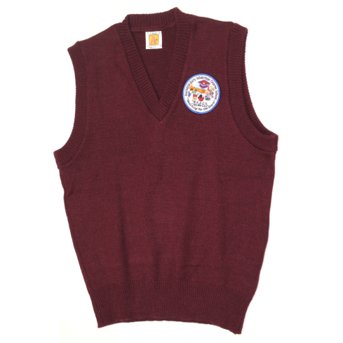 V-Neck Sweater Vest (With Emblem)
