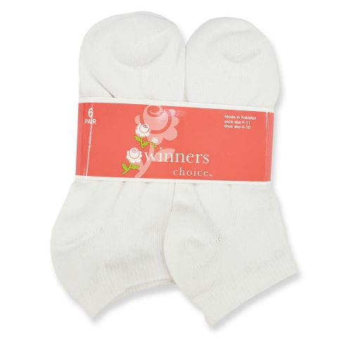 Winners Choice Girls Low Cut Socks (6 Pack)