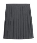 Adjustable Waist Mid Length Pleated Skirt