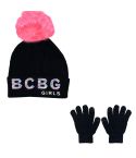 BCBG GIRLS SEQUIN LOGO HAT & TOUCH GLOVE SET